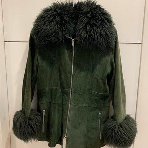 Green Suede Penny Lane Jacket